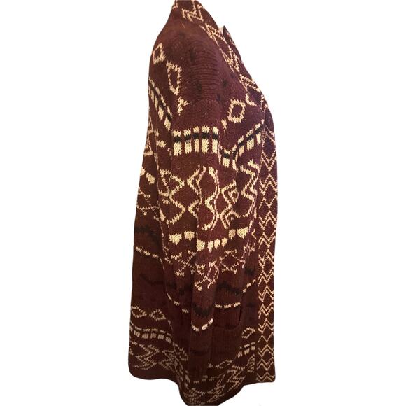 J. Jill Excellent Cozy Port Multi Jacquard Topper - Size Large - Picture 4 of 4